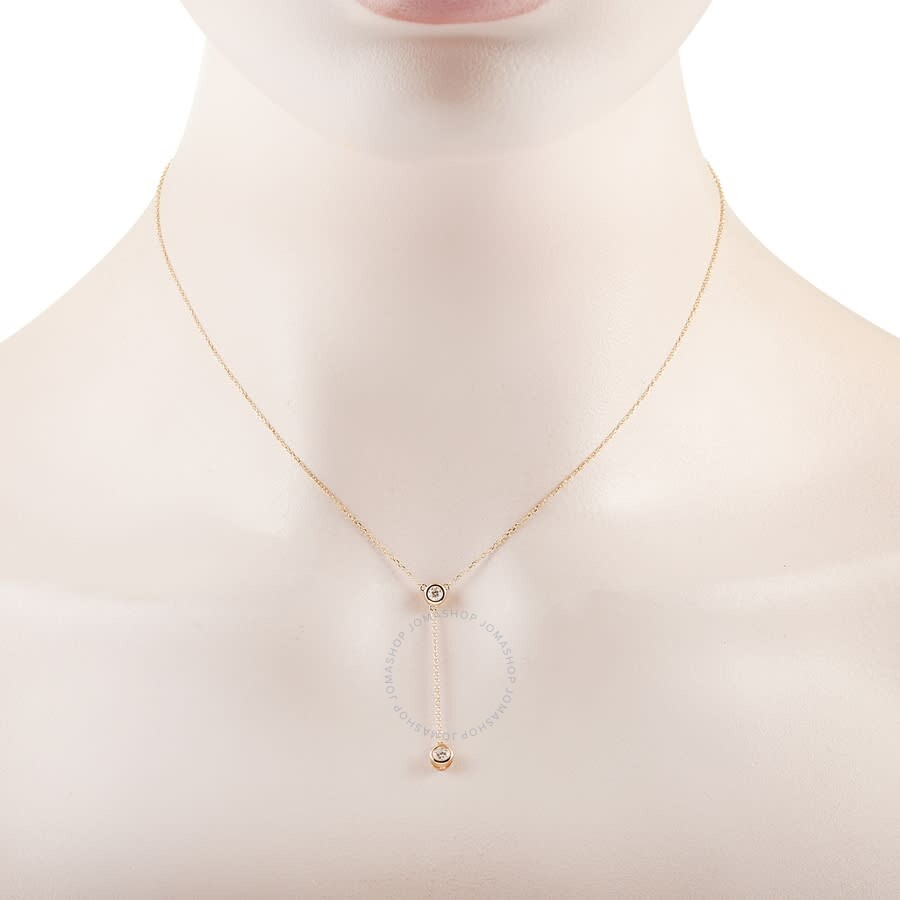 Lb Exclusive 14k Yellow Gold 0.20 Ct Diamond Pendant Necklace In Multi-color