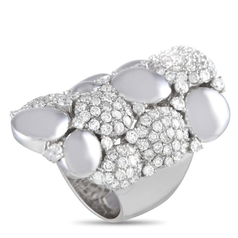 Lb Exclusive 18k White Gold 2.50ct Diamond Ring In Multi-color