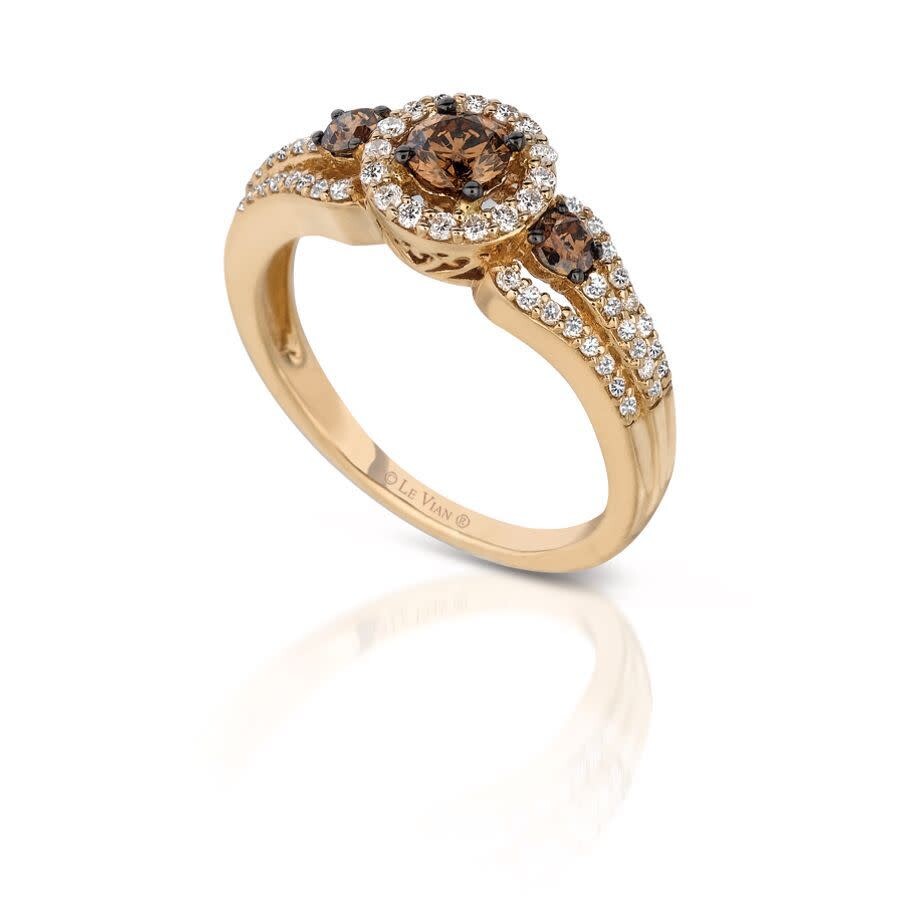 Le Vian Ladies Grand Sample Sale Rings Set In 14k Honey Gold In Yellow
