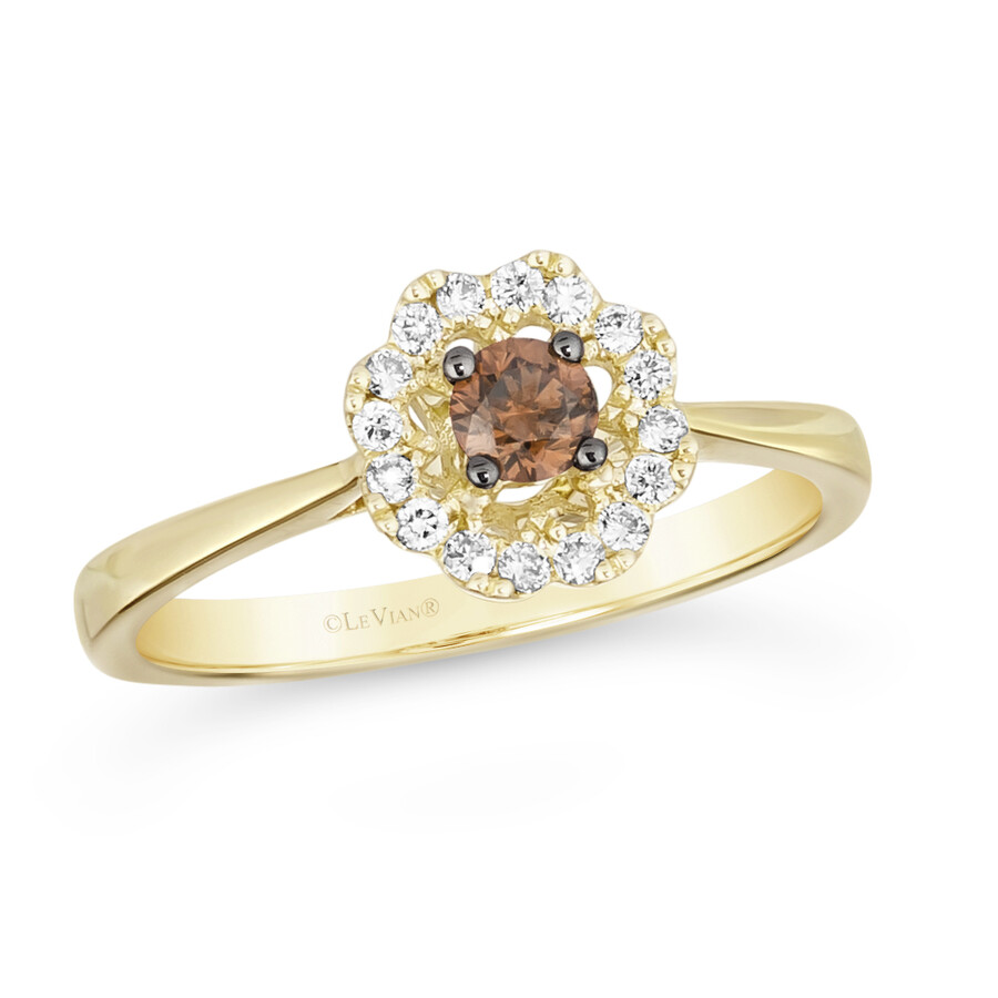 Le Vian Chocolate Diamond Ring set in 14K Honey Gold 889709 Ladies