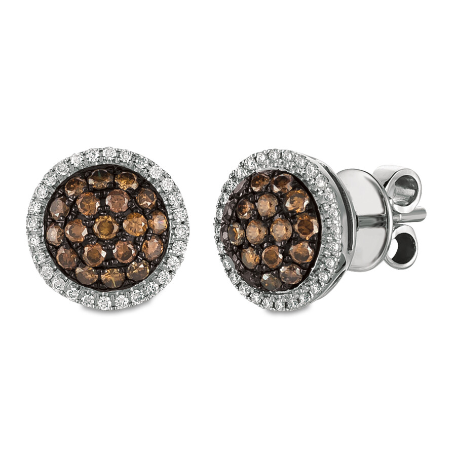 Le Vian Euphoria Chocolate 14k 0.15 Ct. Tw. Diamond Earrings In Brown