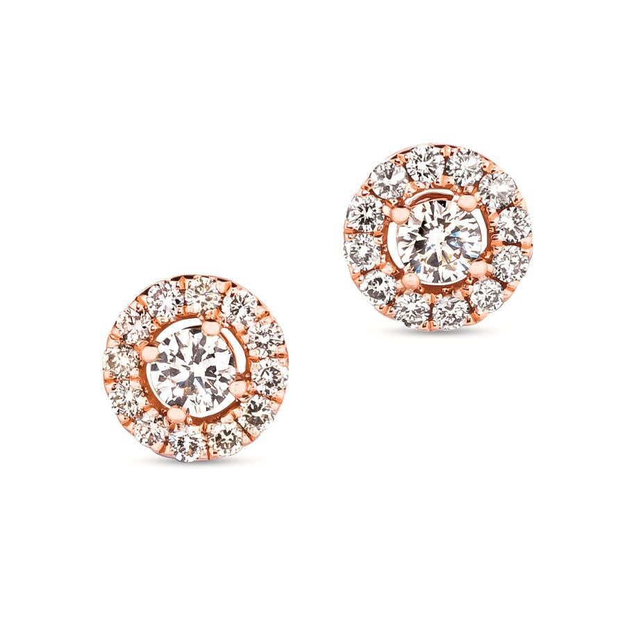 Le Vian Ladies Nude Palette Earrings Set In 14k Strawberry Gold In Pink/rose Gold Tone/gold Tone