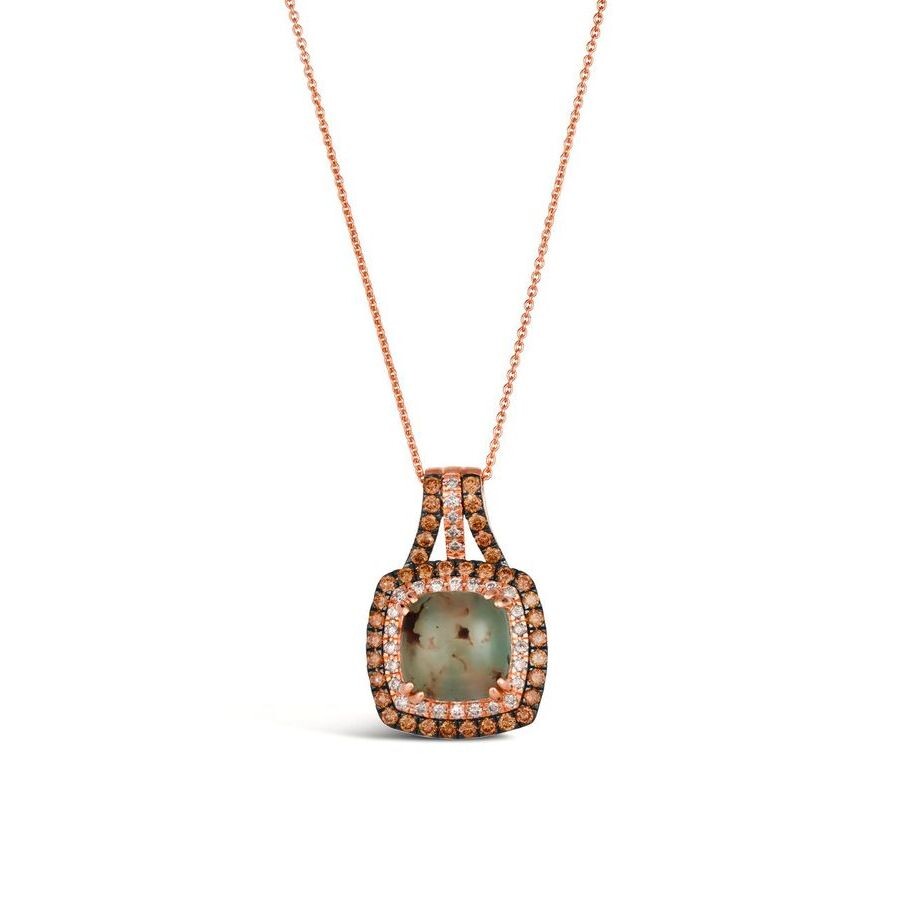 Le Vian Ladies Aquaprase Necklaces Set In 14k Strawberry Gold In Pink/rose Gold Tone/gold Tone