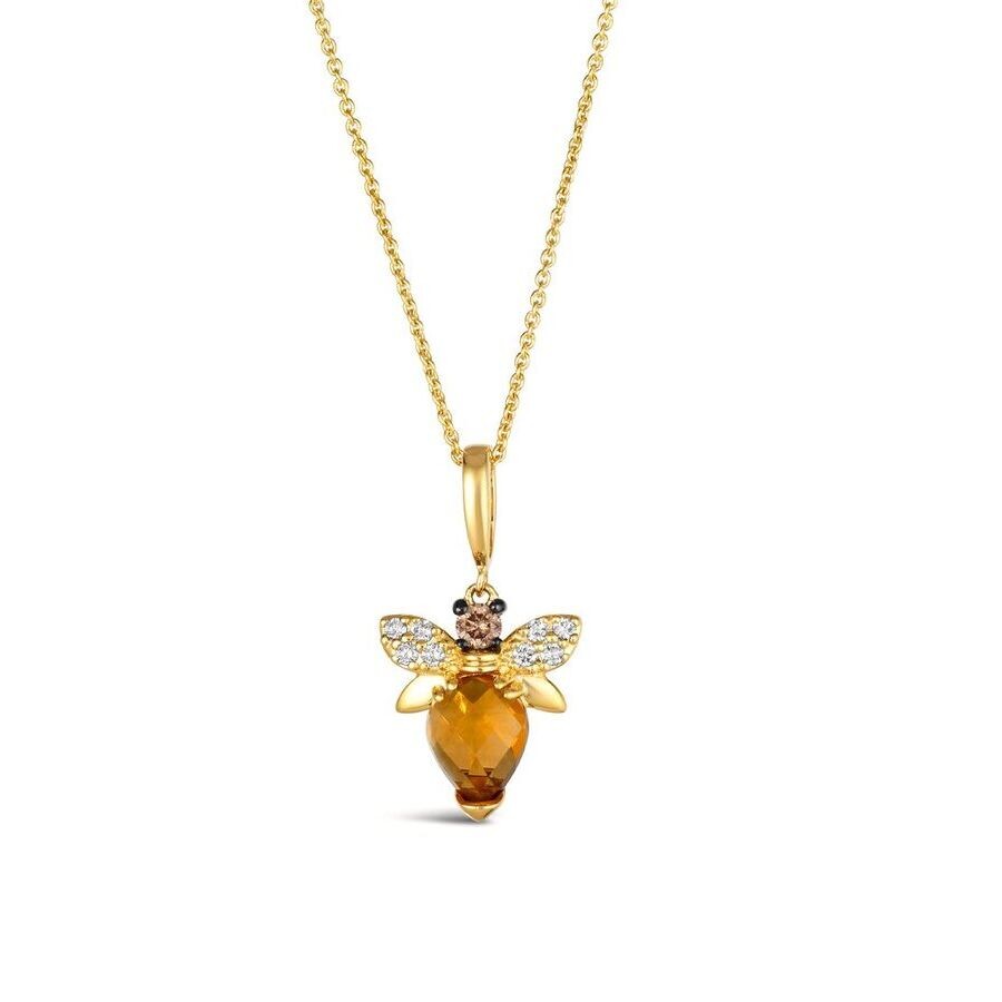 Le Vian Ladies Bee Positive Necklaces Set In 14k Honey Gold In Yellow