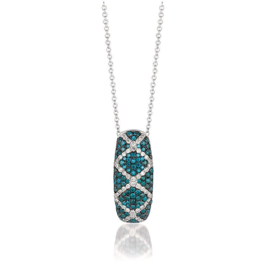 Le Vian Ladies Blueberry Diamond Necklaces Set In 14k Vanilla Gold In White