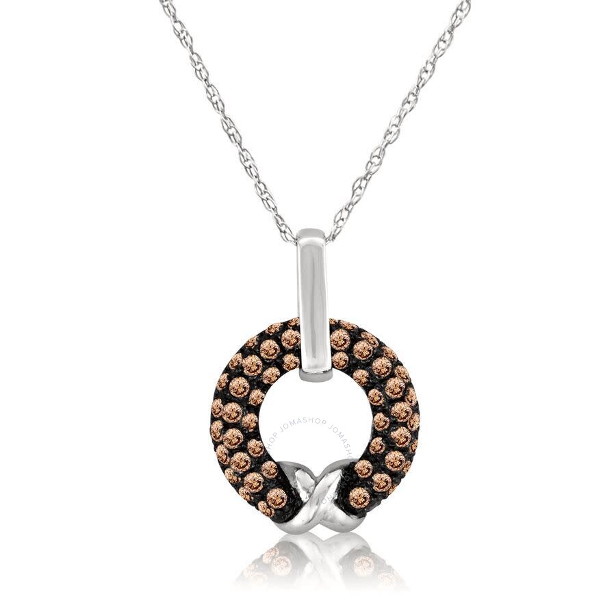 Le Vian Ladies Chocolate Diamond Necklaces Set In 14k Vanilla Gold In White