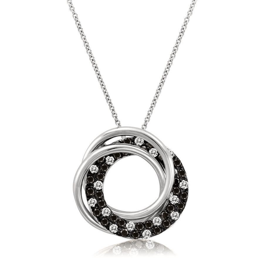 Le Vian Ladies Chocolate Diamonds Necklaces Set In 14k Strawberry Gold In White