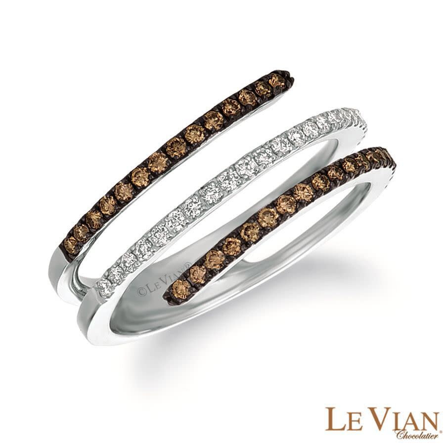 Le Vian Ladies Chocolate Gladiator Rings set in 14K Vanilla Gold