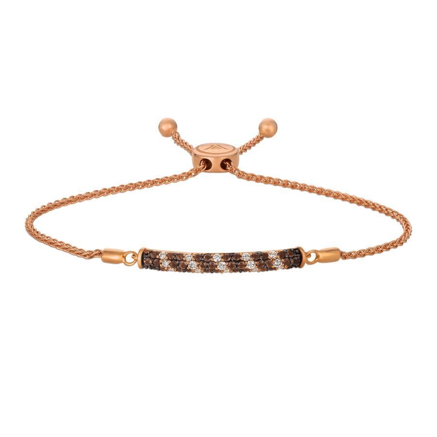 Le Vian Ladies Chocolate Quartz Bracelets Set In 14k Strawberry Gold In Gold