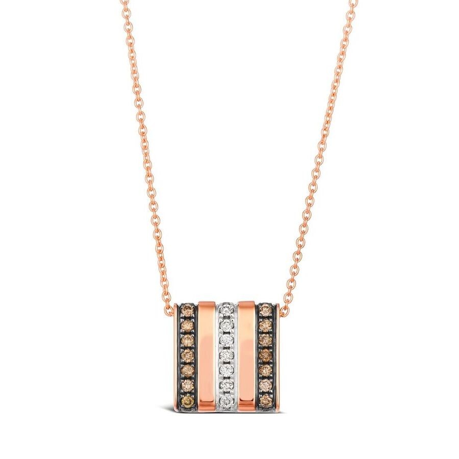 Le Vian Ladies Chocolatier Necklaces Set In 14k Strawberry Gold In Pink/rose Gold Tone/gold Tone