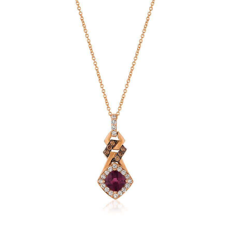 Le Vian Ladies Chocolatier Necklaces Set In 14k Strawberry Gold In Pink/rose Gold Tone/gold Tone