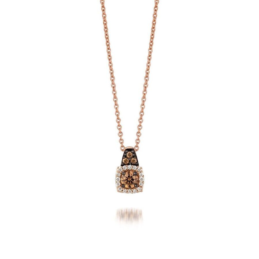 Le Vian Ladies Chocolatier Necklaces Set In 14k Strawberry Gold In Pink/rose Gold Tone/gold Tone