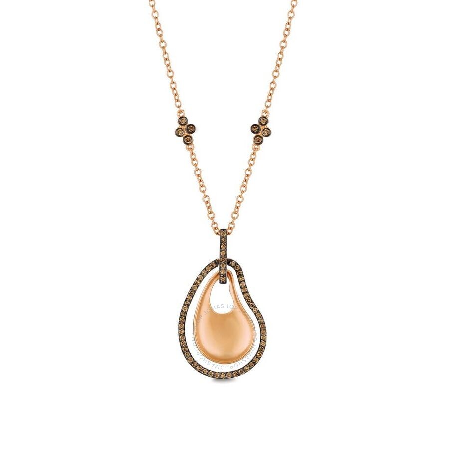 Le Vian 14k Rose Gold 0.47 Ct. Tw. Diamond Necklace In Pink/rose Gold Tone/gold Tone