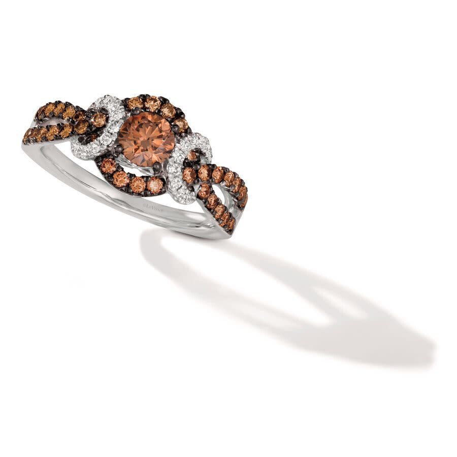 Le Vian Ladies Chocolatier Rings Set In 14k Vanilla Gold In White