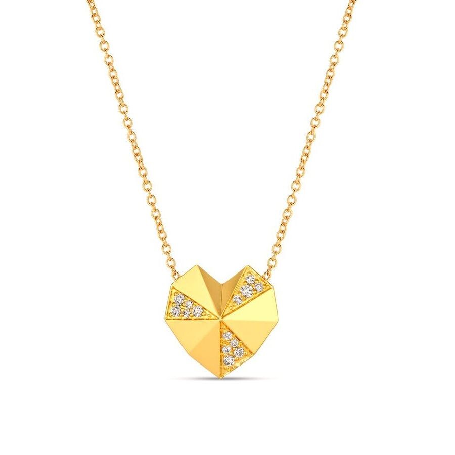 Le Vian Ladies Heart Necklaces Set In 14k Honey Gold In Yellow