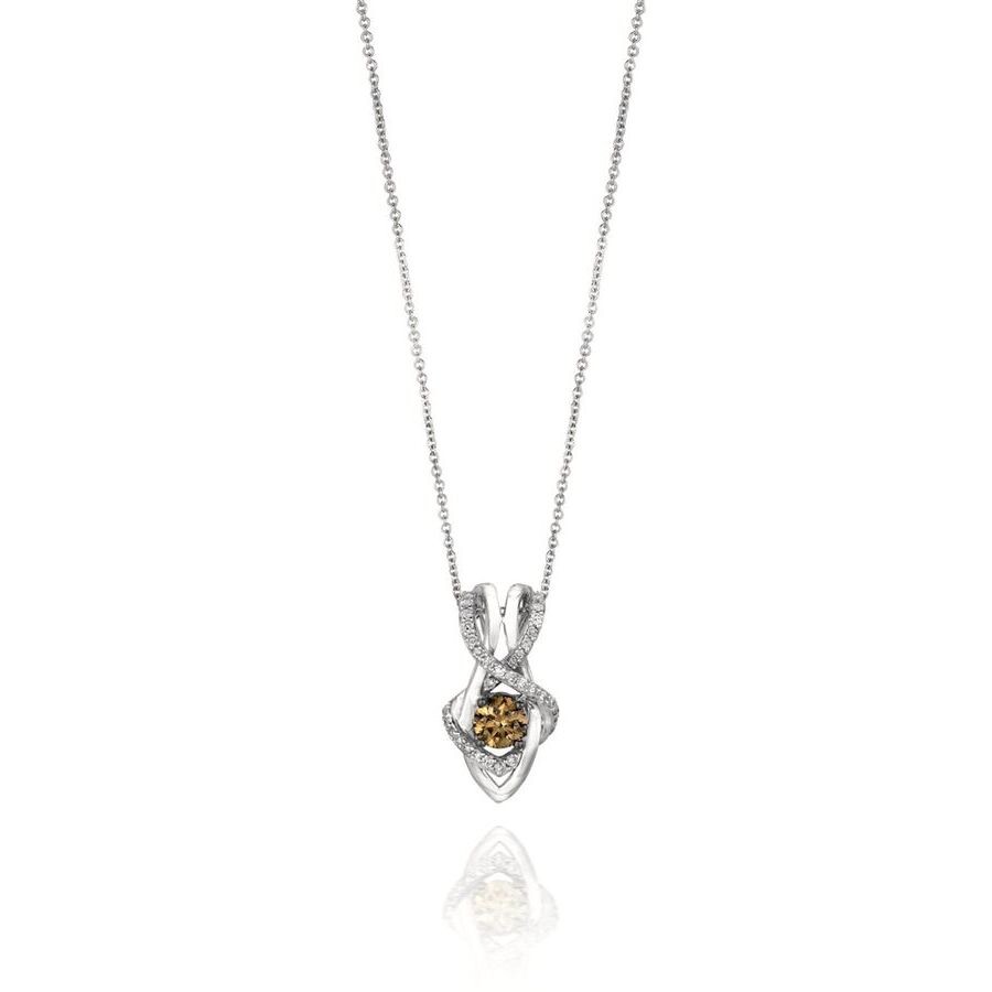Le Vian Ladies Natural Colored Diamonds Necklaces Set In 14k Vanilla Gold In White