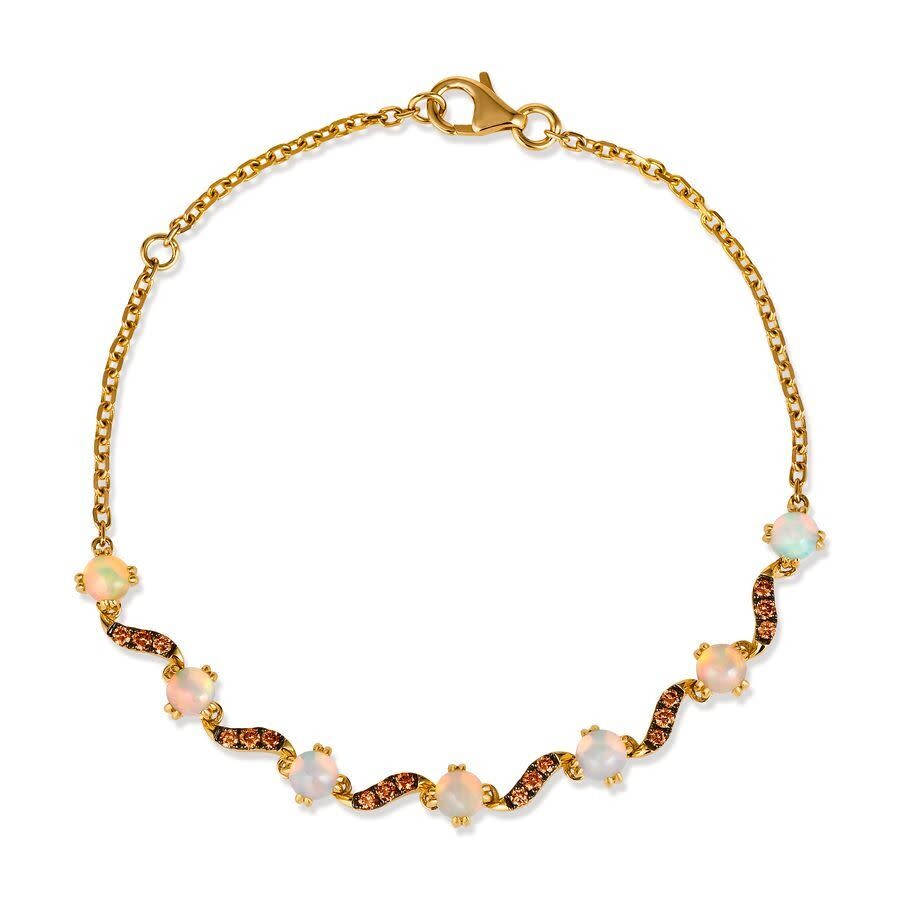 Le Vian Ladies Neopolitan Opal Bracelets Set In 14k Honey Gold In Yellow