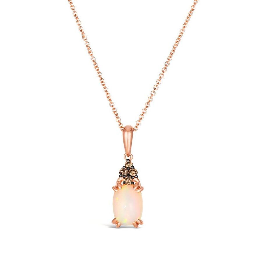 Le Vian Ladies Neopolitan Opal Necklaces Set In 14k Strawberry Gold In Pink/rose Gold Tone/gold Tone