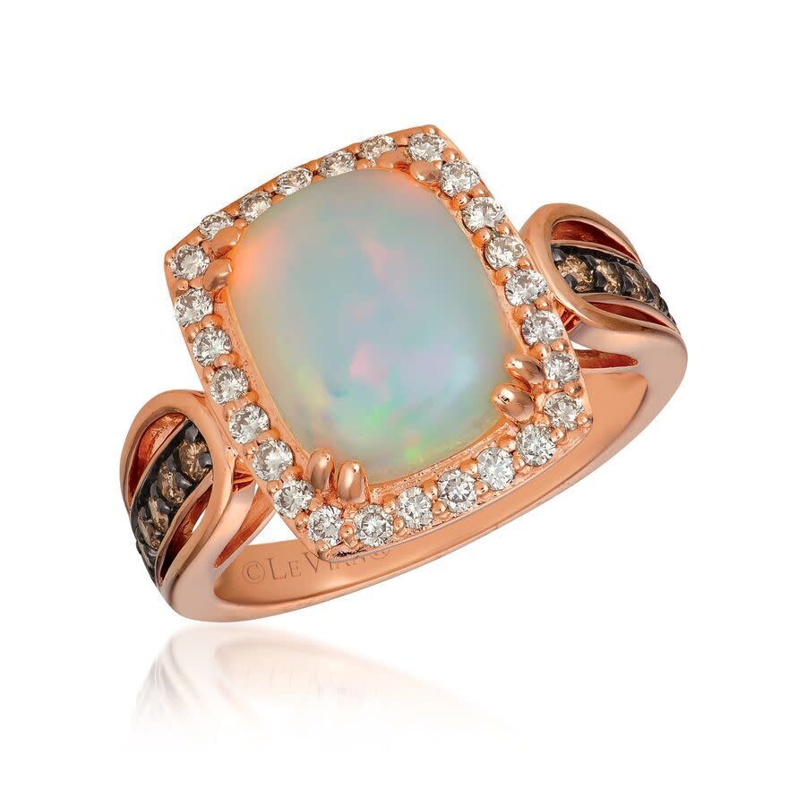 Le Vian Ladies Neopolitan Opal Rings Set In 14k Strawberry Gold In Pink/rose Gold Tone/gold Tone
