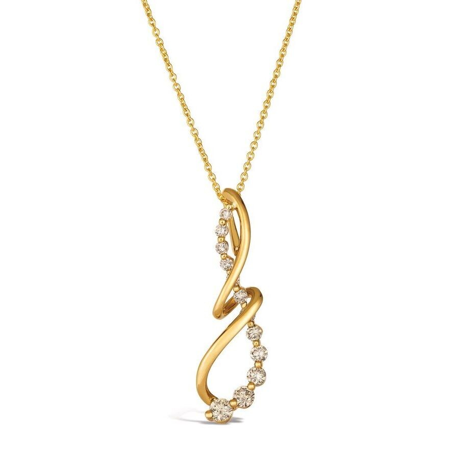 Le Vian Ladies Nude Diamonds Necklaces Set In 14k Honey Gold In Yellow