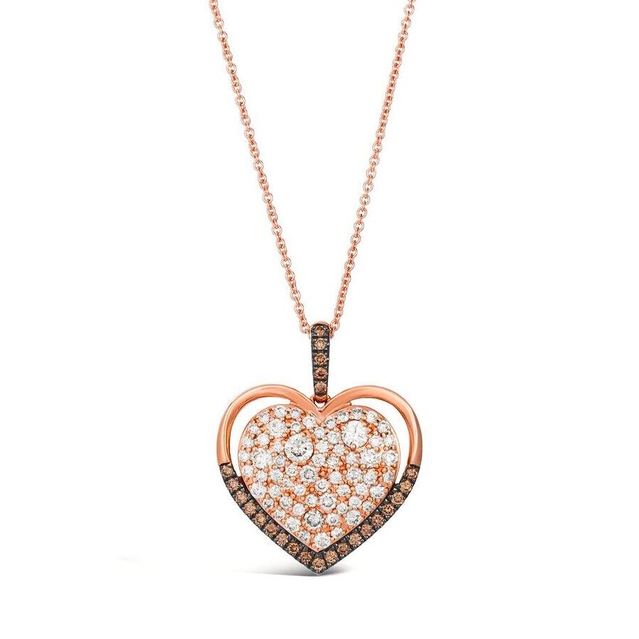 Le Vian Ladies Nude Diamonds Necklaces Set In 14k Strawberry Gold In Pink/rose Gold Tone/gold Tone