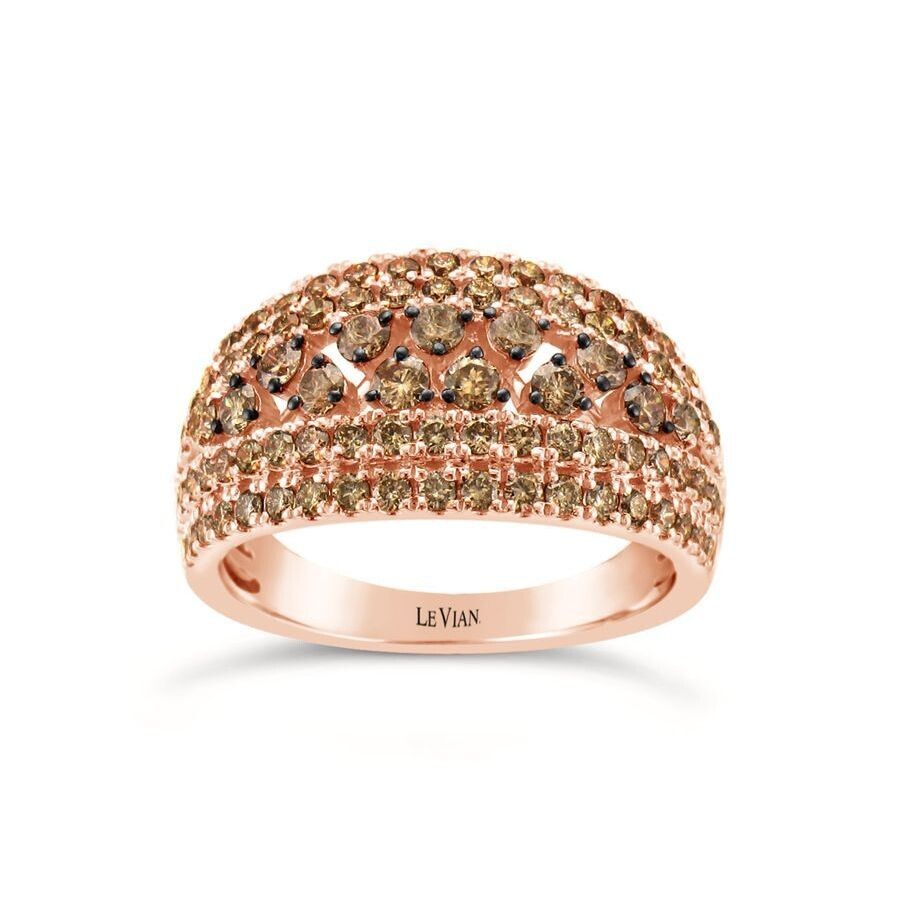 Le Vian Ladies Nude Diamonds Rings Set In 14k Strawberry Gold In Pink/rose Gold Tone/gold Tone