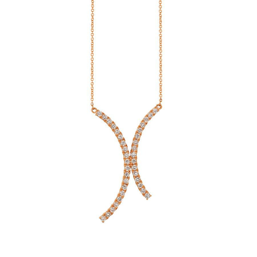 Le Vian Ladies Nude Palette Necklace Set In 14k Strawberry Gold In Pink/rose Gold Tone/gold Tone