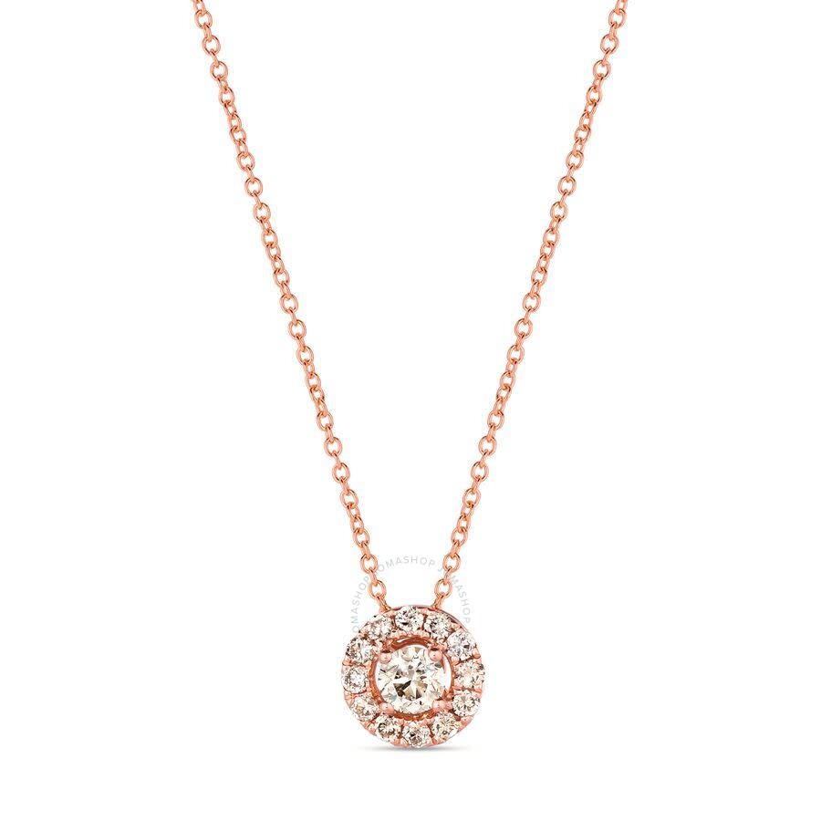 Le Vian Ladies Nude Palette Necklace Set In 14k Strawberry Gold In Pink/rose Gold Tone/gold Tone