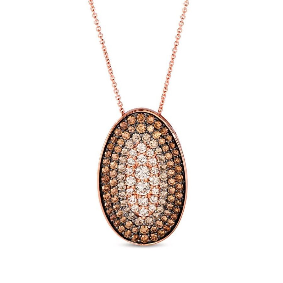 Le Vian Ladies Ombre Necklaces Set In 14k Strawberry Gold In Pink/rose Gold Tone/gold Tone