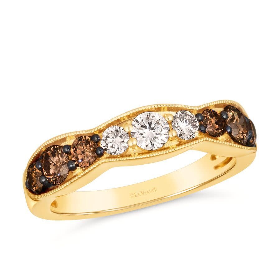 Le Vian Ladies Ombre Rings Set In 14k Honey Gold In Yellow