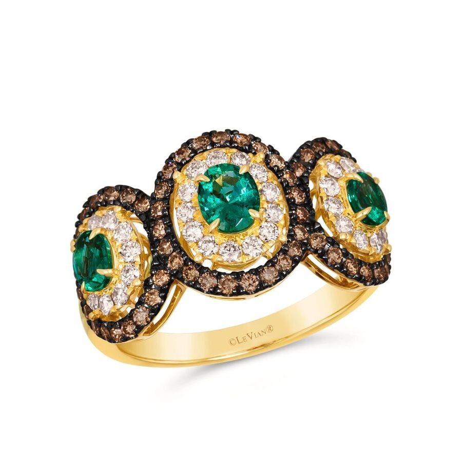 Le Vian Ladies Precious Band Rings Set In 14k Honey Gold In Yellow