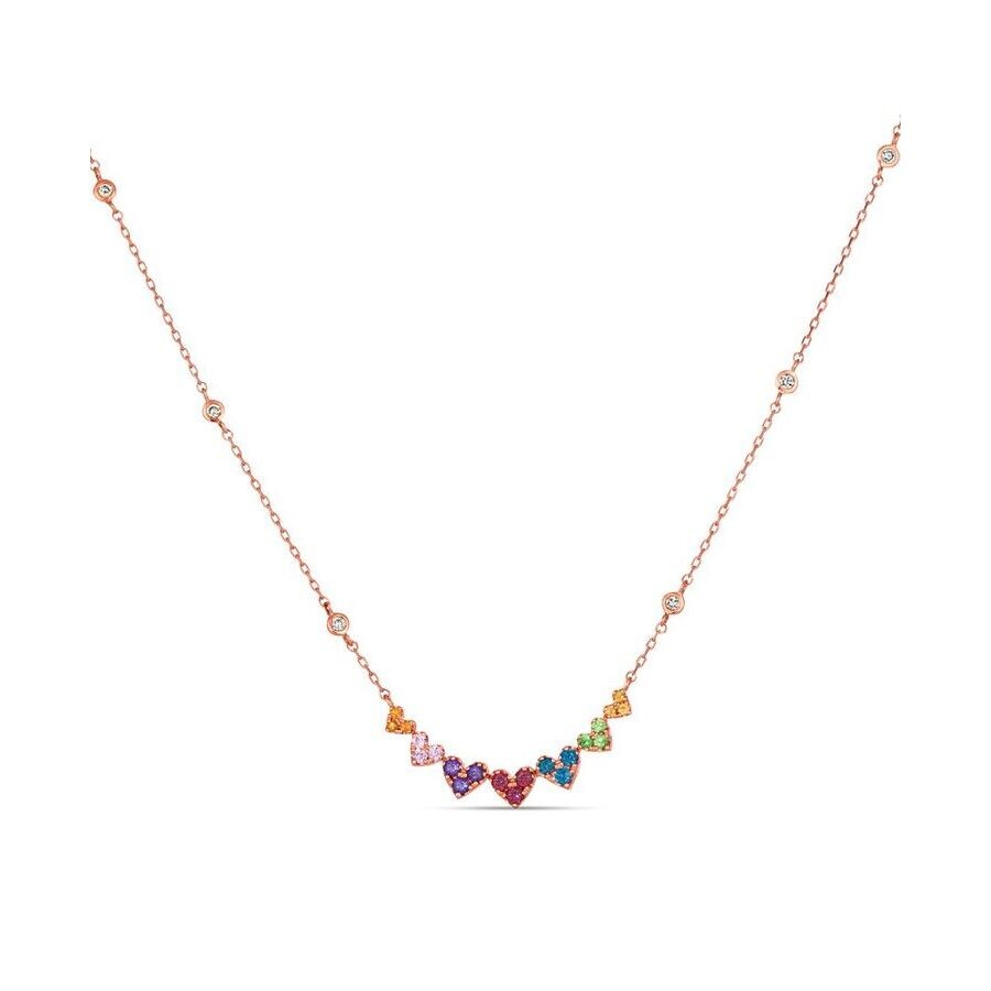 Le Vian Ladies Raspberry Rhodolite Necklaces Set In 14k Strawberry Gold In Multi