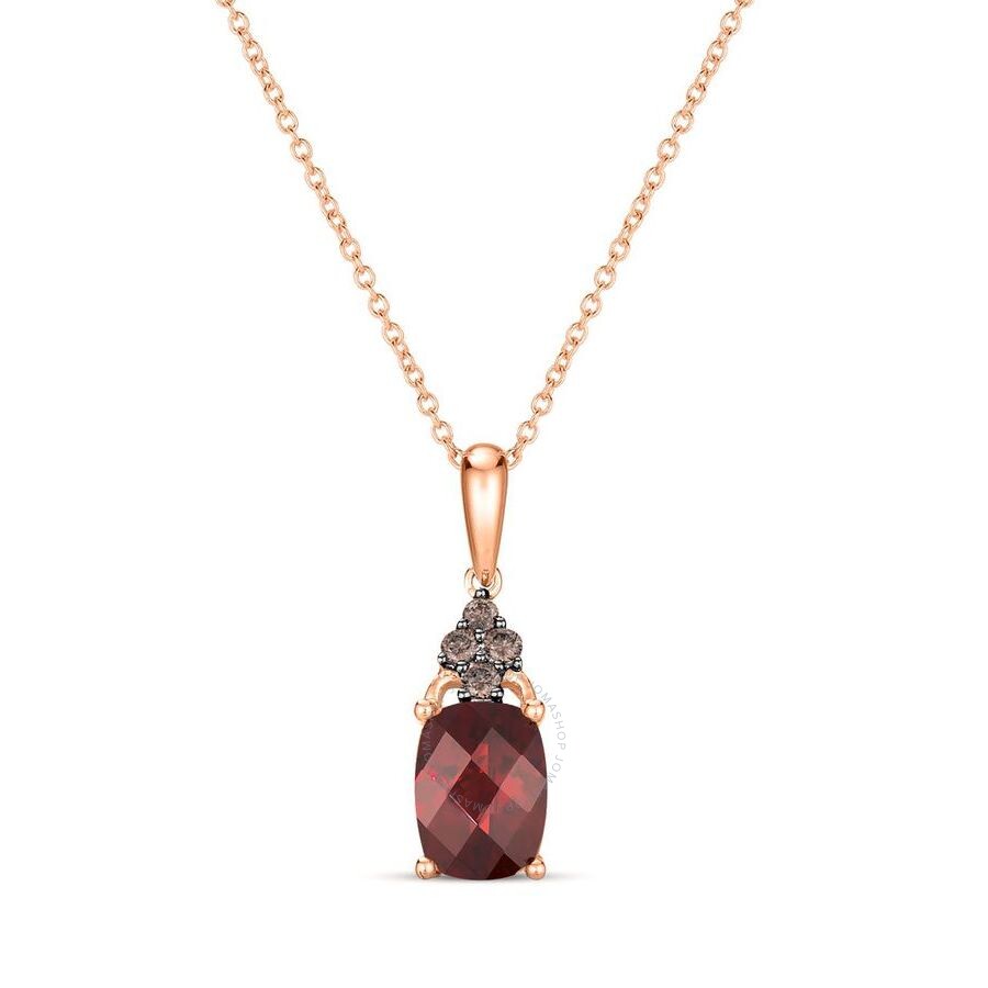 Le Vian Ladies Raspberry Rhodolite Necklaces Set In 14k Strawberry Gold In Pink/rose Gold Tone/gold Tone