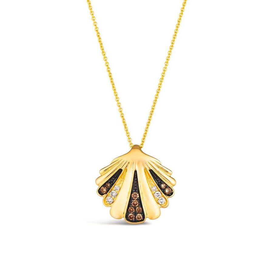 Le Vian Ladies Sea World Necklaces Set In 14k Honey Gold In Yellow