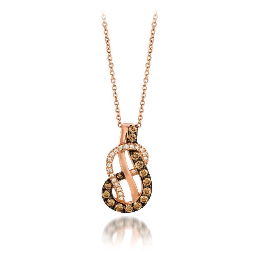 Le Vian Ladies Swirl Necklaces Set In 14k Strawberry Gold In Gold