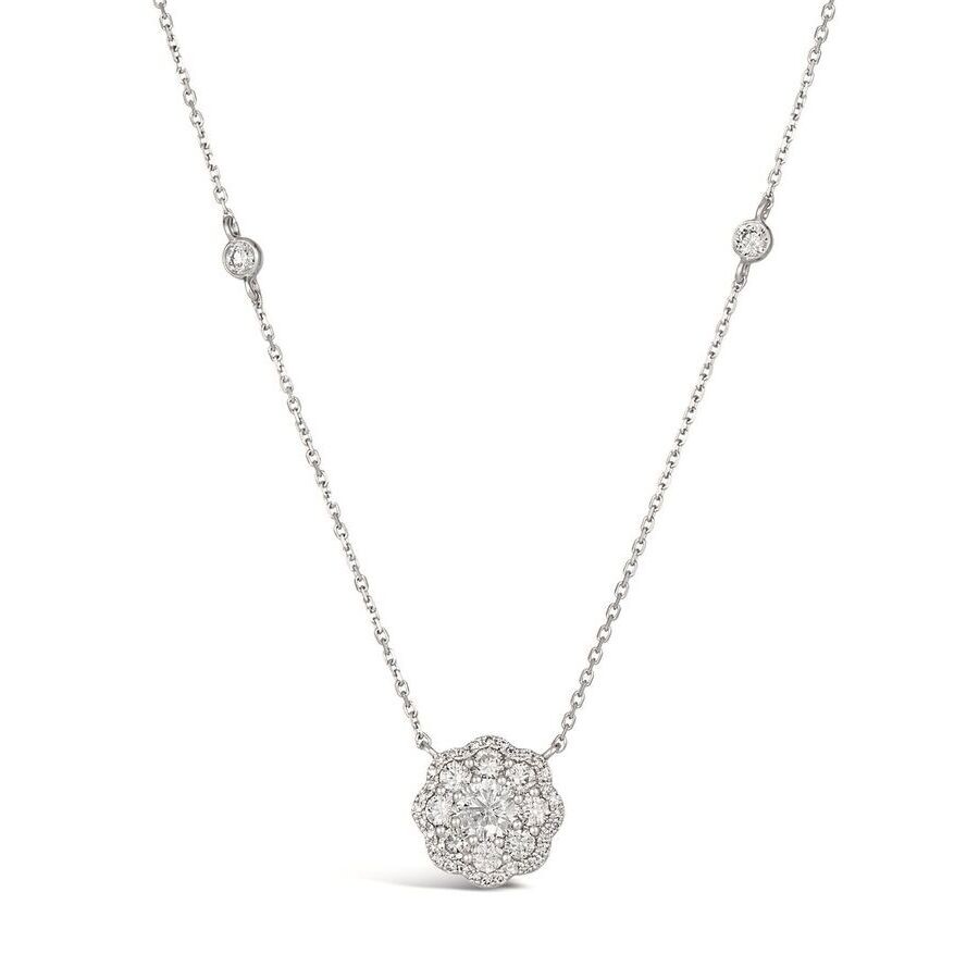 Le Vian Ladies Vanilla Diamond Necklaces Set In 950 Platinum In White