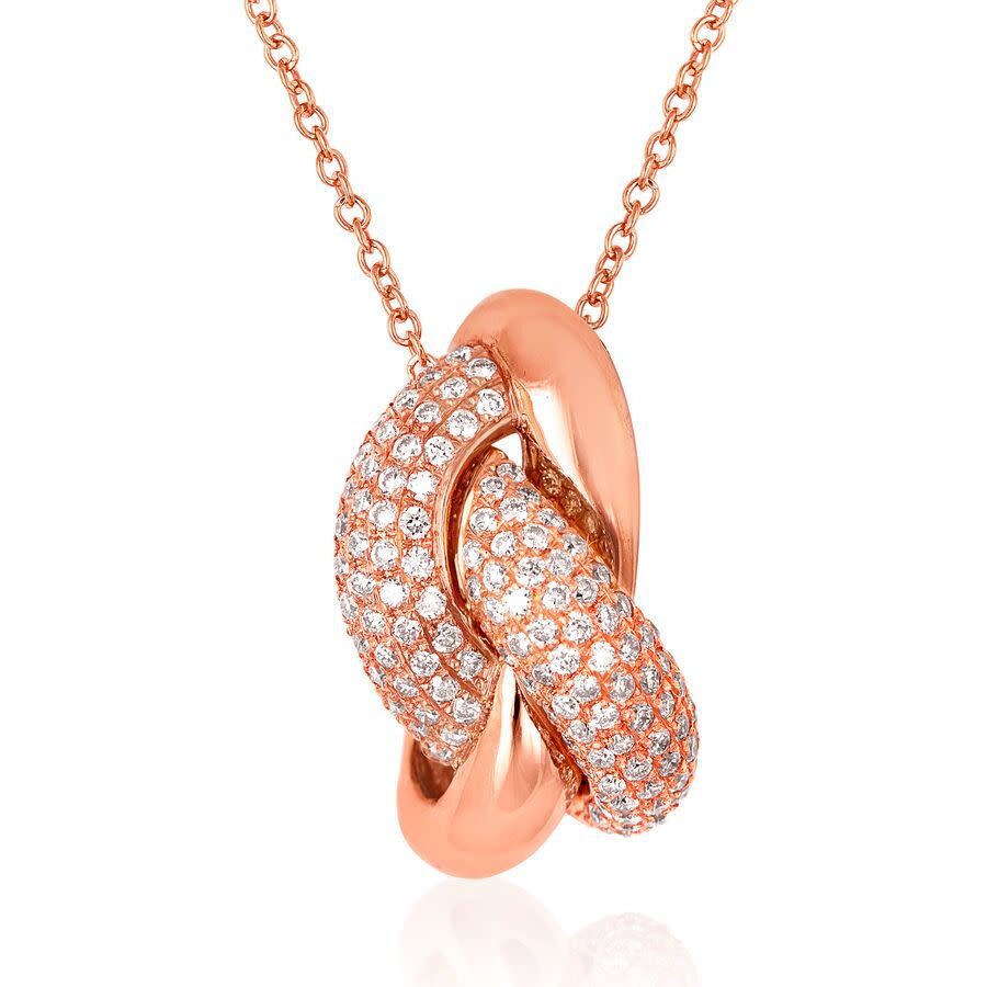 Le Vian Ladies Vanilla And Strawberry Necklaces Set In 14k Strawberry Gold In Pink/rose Gold Tone/gold Tone