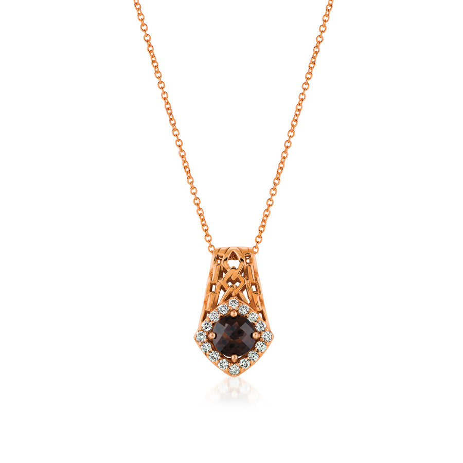 Le Vian Pendant Chocolate Quartz In Yellow