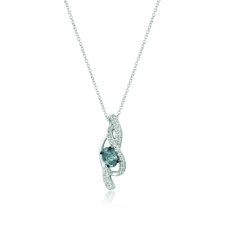 Le Vian Pendant Gray Spinel In White