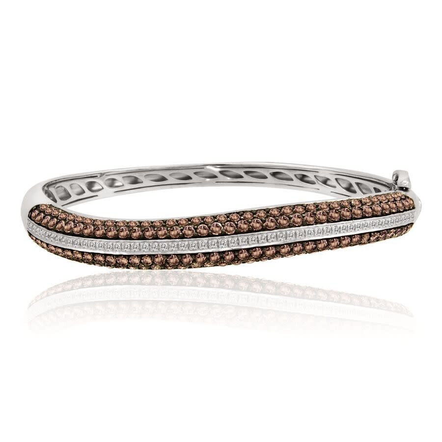 Le Vian Ladies Chocolate Diamonds Fashion Bracelet In 14k Vanilla Gold In Brown
