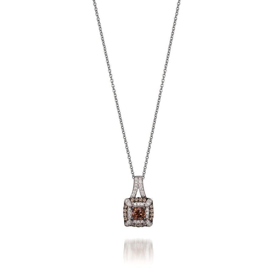 Le Vian Ladies' Chocolate Diamonds Fashion Pendant In 14k Vanilla Gold In White