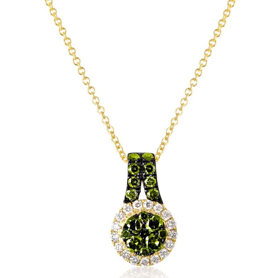 Le Vian Ladies' Exotics Fashion Pendant In 14k Honey Gold In White
