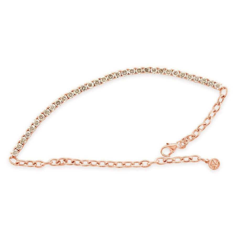 Le Vian Ladies Nude Diamonds Fashion Bracelet In 14k Strawberry Gold In Beige