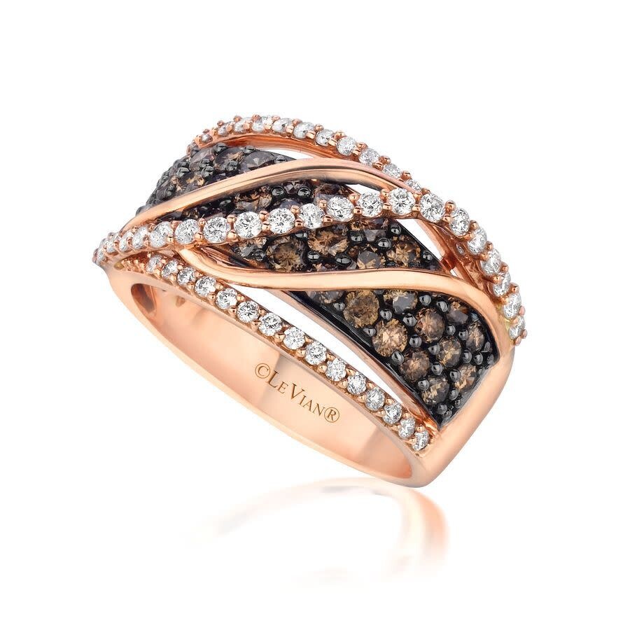 Le Vian Ladies Grand Sample Sale Ring In 14k Strawberry Gold In Pink/rose Gold Tone/gold Tone