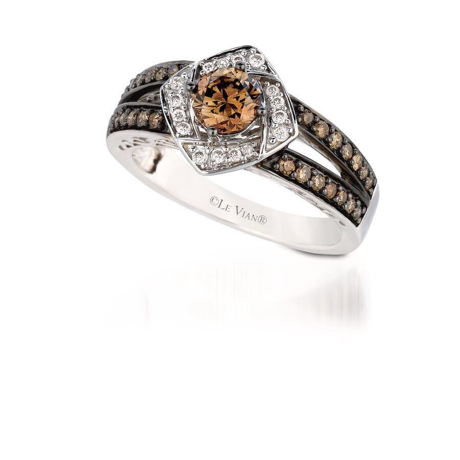 Le Vian Ladies Grand Sample Sale Ring In 14k Vanilla Gold In White