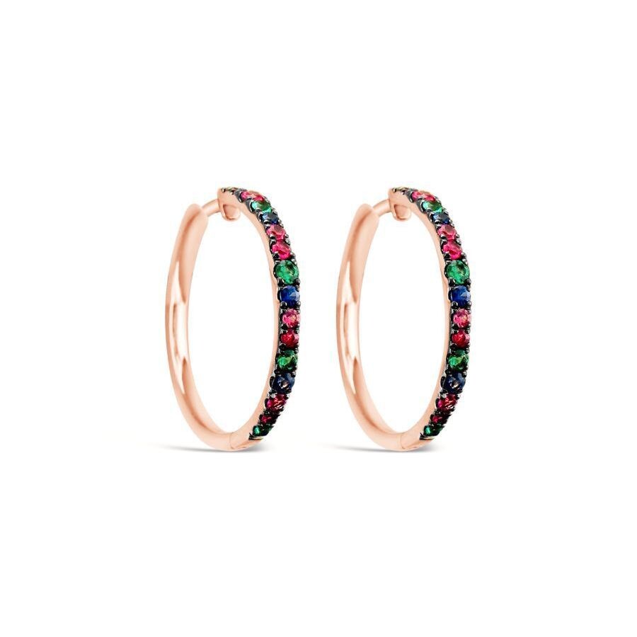 Le Vian Ladies Precious Fashion Earrings In 14k Strawberry Gold In Blue