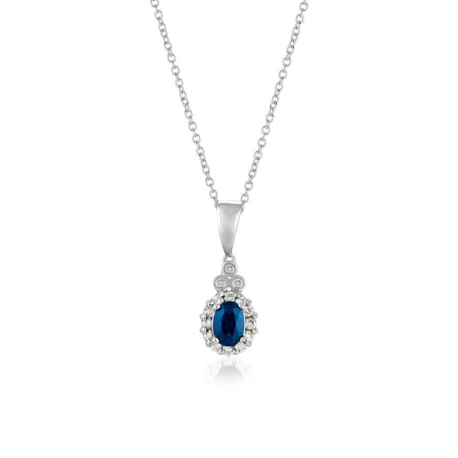 Le Vian Ladies' Precious Fashion Pendant In 14k Vanilla Gold In Blue