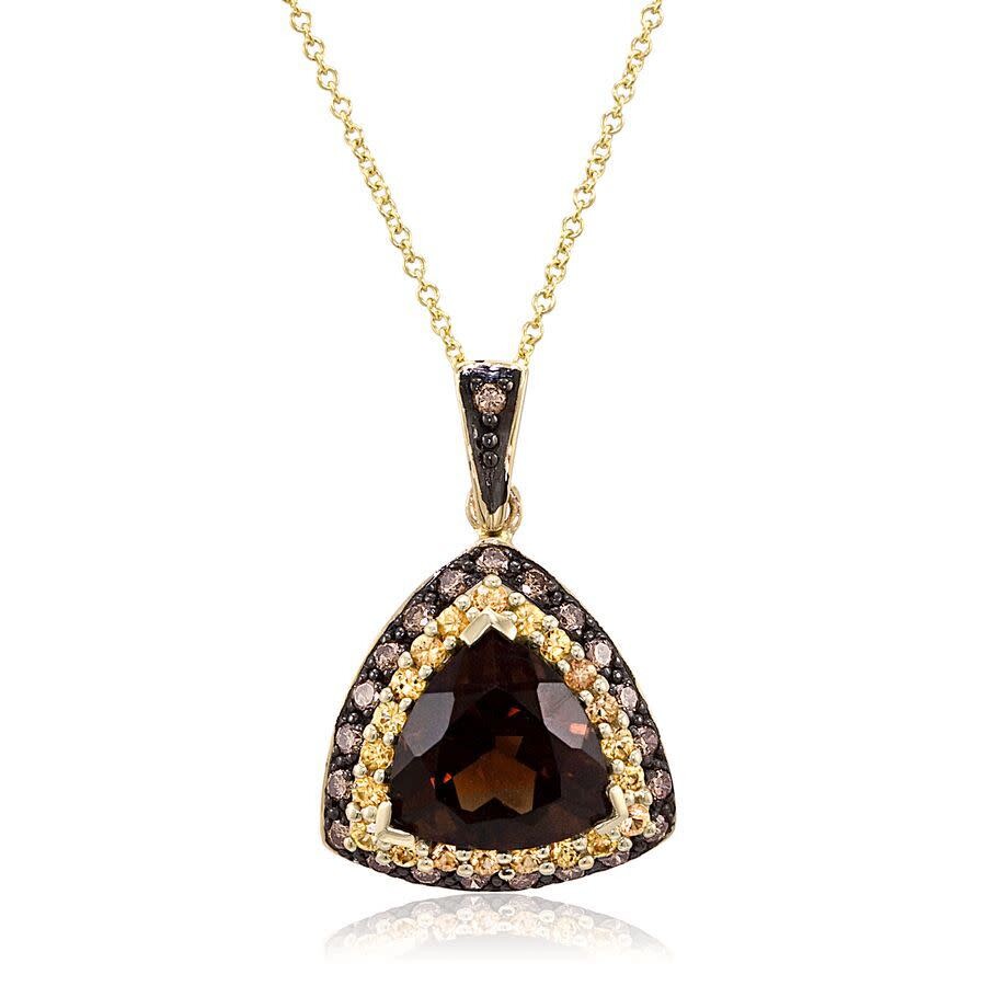 Le Vian ® Grand Sample Sale 14k Honey Gold 3.47 Ct. Tw. Diamond & Gemstone Necklace In Brown