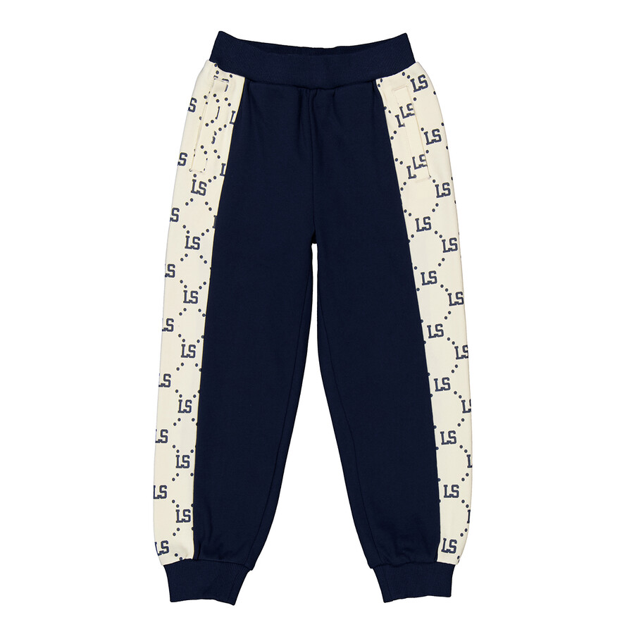 Boys Colorblock Logo Tape Joggers