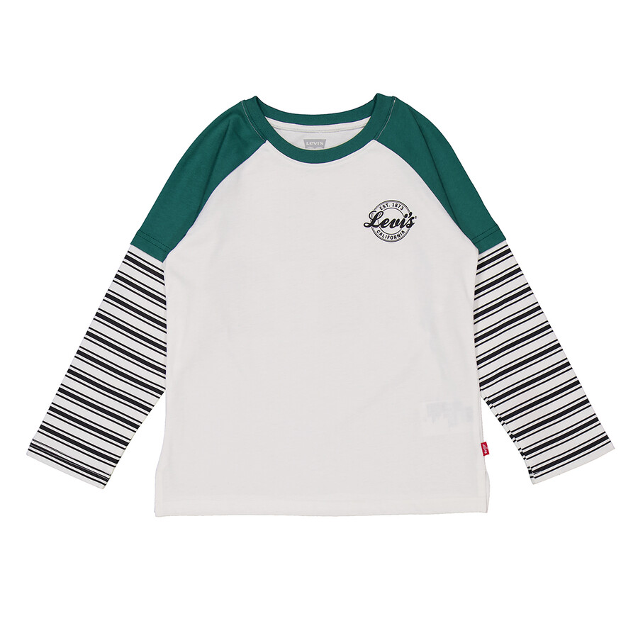 Levi's Levis Kids Colorblock Long-sleeve Stripe T-shirt In Multi